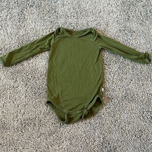 Kyte Baby olive long sleeve bodysuit